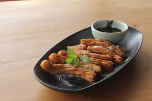 Homemade Vegan Churros at Anandinii Organic Garden & Kitchen in Sidemen