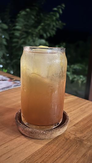 Lemon ice tea   at Anandinii Organic Garden & Kitchen in Sidemen
