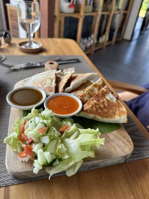 Quesadilla   at Anandinii Organic Garden & Kitchen in Sidemen