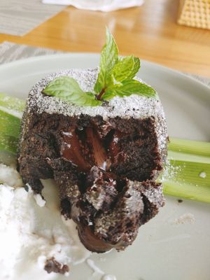 Heaven in cake form at Anandinii Organic Garden & Kitchen in Sidemen