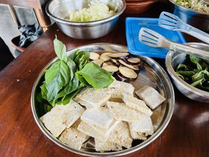 Fresh ingredients   at Anandinii Organic Garden & Kitchen in Sidemen