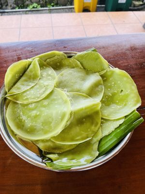 Local pancakes  at Anandinii Organic Garden & Kitchen in Sidemen