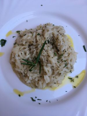 Herb risotto at Agriturismo Tenuta Antica in Cessole