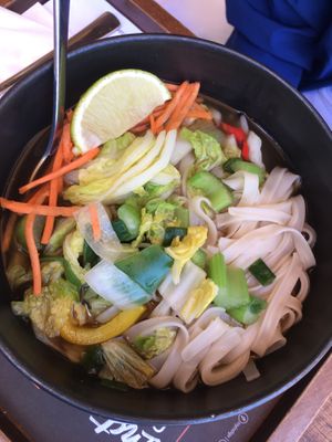 vegan lemongrass noodle pot at my indigo in Salzburg