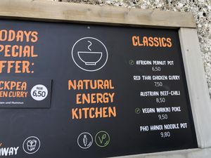 Menu  at my indigo in Salzburg