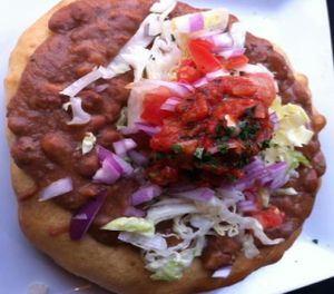 Vegan Navajo taco at Black Sheep Cafe in Provo
