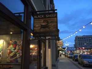 Store from the street at Black Sheep Cafe in Provo