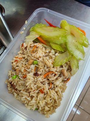 Fried rice ~ Circuit Breaker Period Phase 2 at Xie Bi An Vegetarian 谢必安素食 in East Singapore