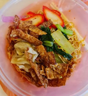 Delicious Wanton Noodle 😍 ~ 17/8/22 at Xie Bi An Vegetarian 谢必安素食 in East Singapore