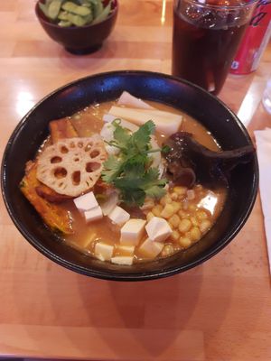 Vegan bowl at Ramen Taka Notsume in Calgary