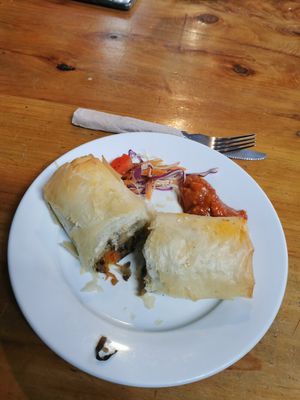 Vegan filo at Rivers Cafe in Murchison
