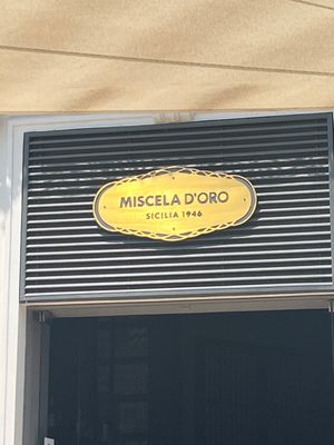 Outside of the cafe   at Miscela d'Oro - Sicilia 1946 in Messina
