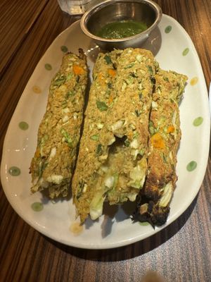 Veggie sheesh kebab  at Vege Herb Saga in Tokyo