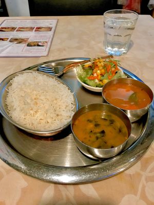 lunch set menu at Vege Herb Saga in Tokyo