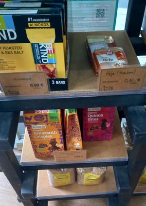 vegan snacks at fairTEiLBAR in Muenster