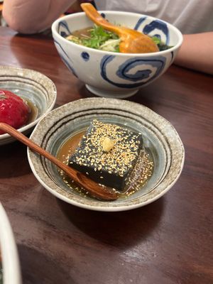 black sesame tofu -side dish  at Hoshina 穗科 - Songshan District in Taipei