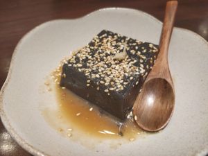 Black sesame tofu.  at Hoshina 穗科 - Songshan District in Taipei