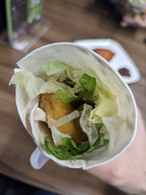 Nugget wrap at Oses Cig Köfte - Praterstern in Vienna