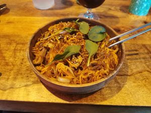 Japchae at SSAM Korean Food Bar in Copenhagen