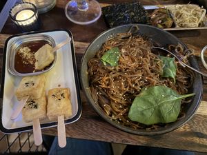 Nom nom, tasty tasty!  at SSAM Korean Food Bar in Copenhagen