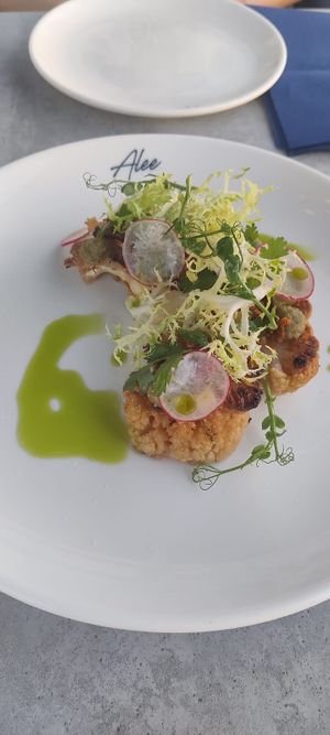 Cauliflower steak at Alee in Amman