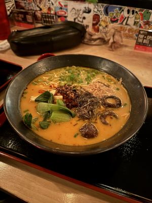 Tantan Men Ramen w/ gluten free (vegan) noodles!  at Ramen-San Deluxe in Chicago