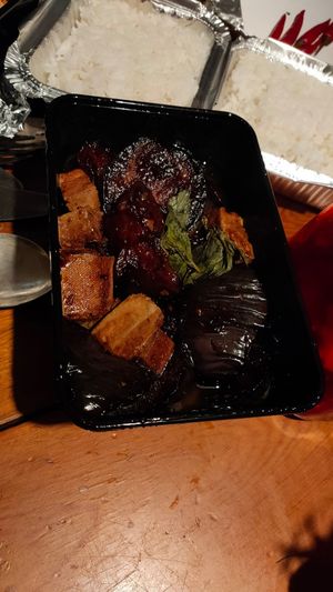 Veganised braised aubergine with tofu at Coco Viet in Cologne