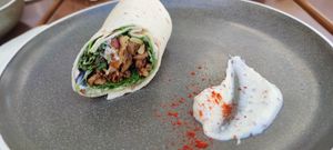 Chicken wrap at the Sunday brunch at Virtshaus in Ulm