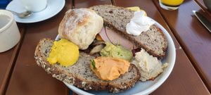 Various things on Sunday brunch at Virtshaus in Ulm