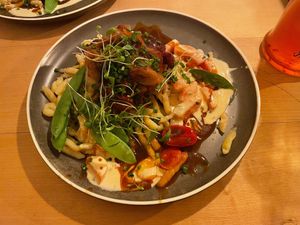 Onion roast with spätzle at Virtshaus in Ulm