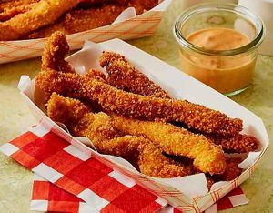 Vegan Fried Chxn Fingers! #Veganuary at All That To Go in Cumberland