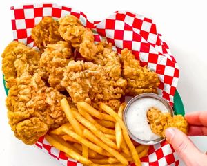 Fried Oyster Mushrooms! #Veganuary at All That To Go in Cumberland