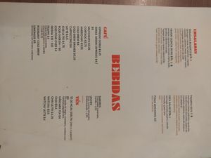 Salad and Drinks Menu at Cafe Unido - Via Argentina in Panama City