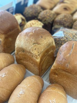 Vegie rice breads, it’s so good  at Rice Bread Man 쌀빵맨 in Busan