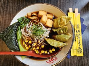 Vegan Shoyu Gyoza Ramen at Takumi 4th in Dusseldorf
