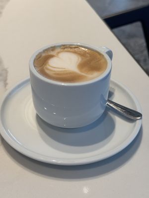 Vanilla oat milk latte (coffee included with buffet)  at Epicurean in Barangaroo
