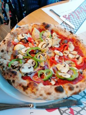 More pizza! at Matis Bar and Grill in Sozopol