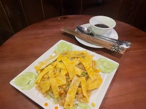 vegetable fried rice at Village Pub & Cafe in Lao Cai