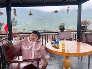 kid at Village Pub & Cafe in Lao Cai