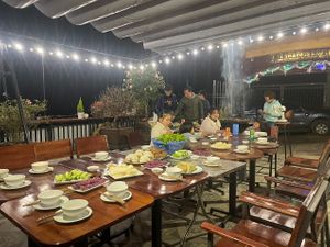 bbq dinner at Village Pub & Cafe in Lao Cai