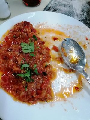 Delicious aubergine mash at U Dima Restaurant Sozopol in Burgas