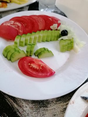 Simple salad at U Dima Restaurant Sozopol in Burgas