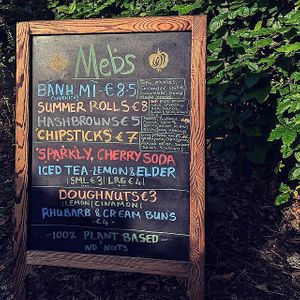 Chalkboard Menu   at Mebs Veg in Cork