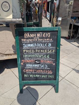 Menu  at Mebs Veg in Cork