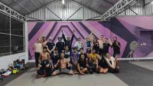 After our class with the community! Big love! at Ground Zero Martial Arts and Yoga Cafe in Siem Reap