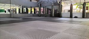 Clean gym, with 144m2 mat space, bags, and daily martial arts and yoga classes accessable for begginers and high level competitors! at Ground Zero Martial Arts and Yoga Cafe in Siem Reap