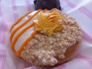 Mango cheesecake doughnut at The Scoop Company in Warlingham