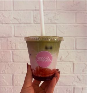 Strawberry matcha  at The Scoop Company in Warlingham