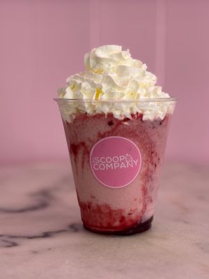 Raspberry frappe  at The Scoop Company in Warlingham