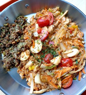 vegan bulgogi risotto at Byeolranvegan - 별란비건 in Gyeonggi-do